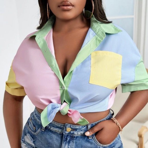 Color Block Top - Picture 2 of 7